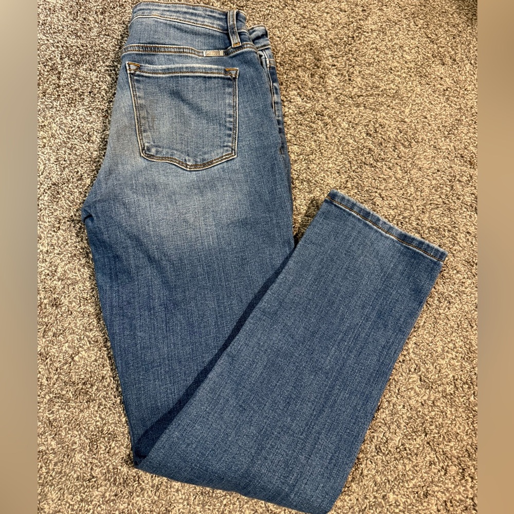 Kancan high rise button fly straight jeans 13 30